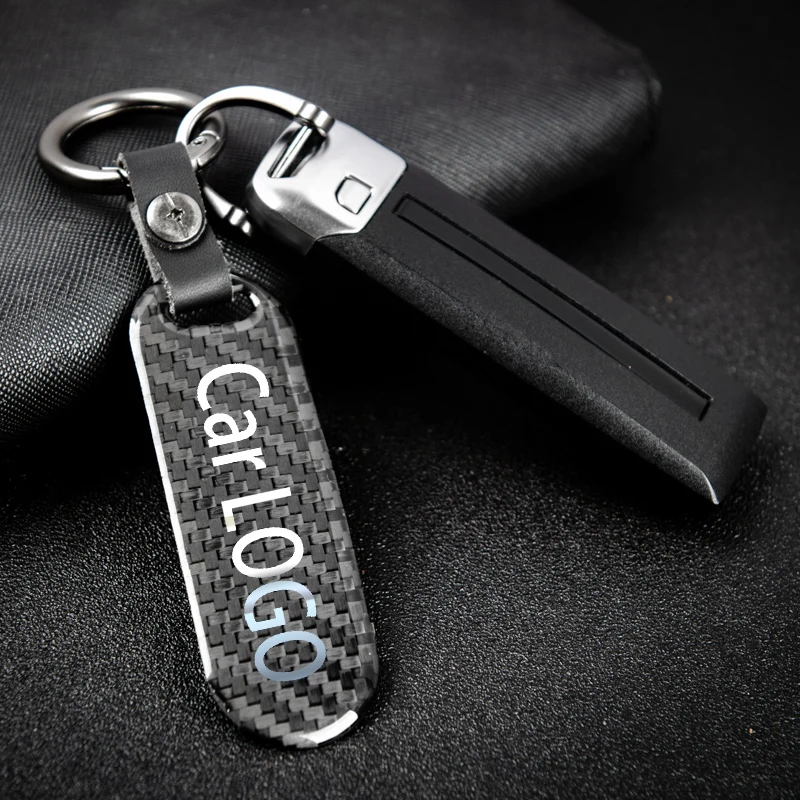 

support custom carbon fiber Metal keyChain For Audi For audi A3 8p A4 b8 b7 b9 b6 A5 A6 c5 c6 c7 A7 Q2 Q3 Q5 Q7 Q8 Accessories