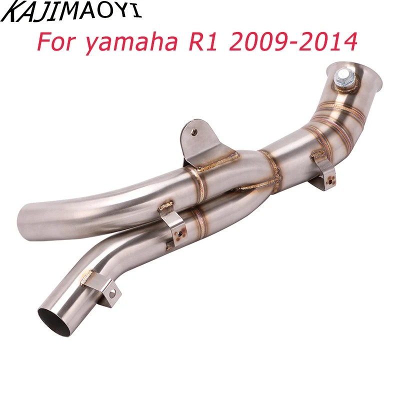 KAJIMAOYI скольжения на мотоцикл выхлопной трубы из нержавеющей стали для Yamaha R1 2009 2010 2011 2012 2013 лет