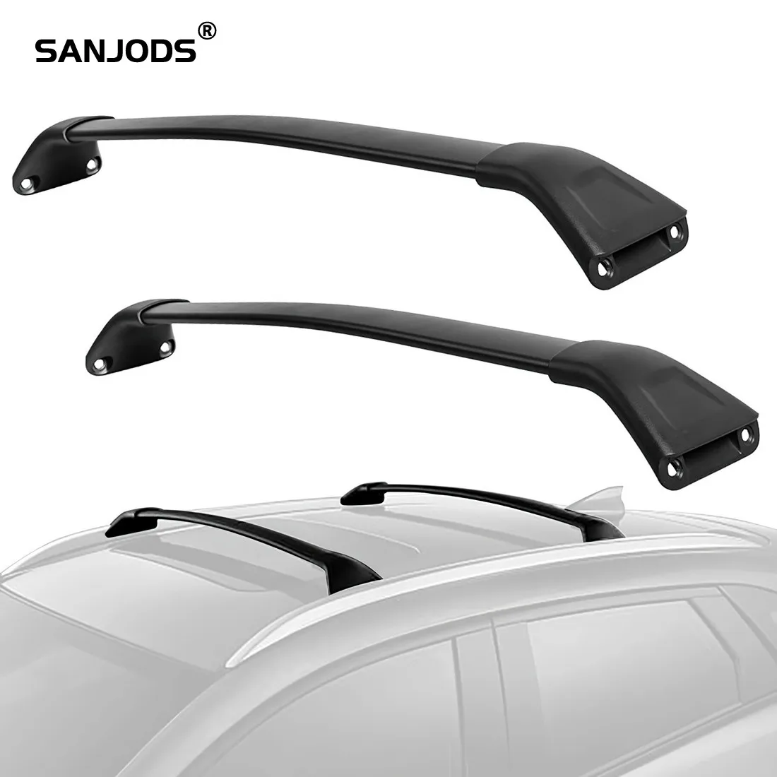 Багажник на крышу SANJODS для Mazda CX 5 CX5 2017 2018 2019 2020 пара алюминиевых багажников