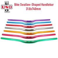 uno bicycle handlebar aluminum alloy road handlebar mountain bike handlebar 9 colors bike accessories parts