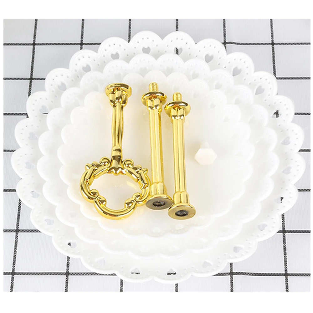 

Three-layer Fruit Plate Cake Stand Kitchen Accessories Home Party Dessert Storage Rack Festival Supplies Cupcake Storage Holder