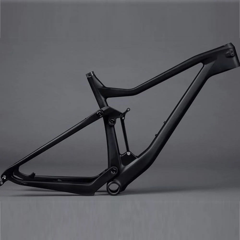 Carbon Fiber T1000 Light Mtb Frame Boost 1814g Only FM258-B-SL cadre carbone vtt Full Suspension Bike 29er | Спорт и развлечения