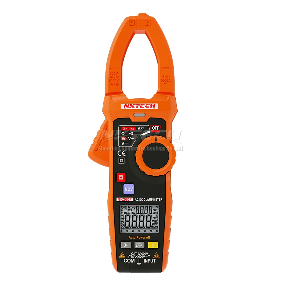 Умный Цифровой токометр NKTECH NK260F VDF LPF AC/DC V DCA емкость частоты NCV автоматический