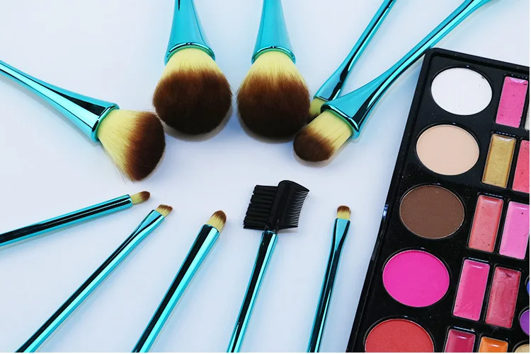 Набор кистей для макияжа 10 шт. тональной пудры румяна тени век консилер Кисть губ