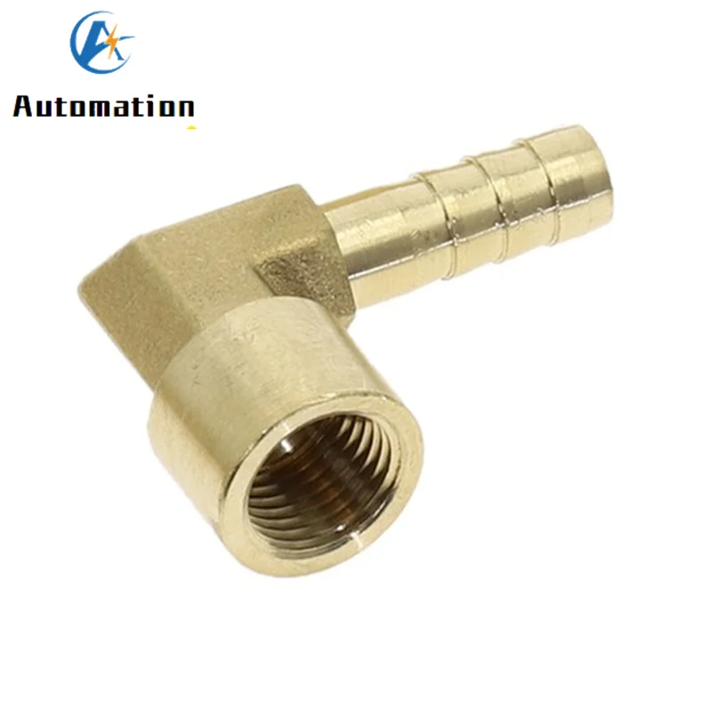 

6~16mm Hose Barb x 1/2" Female Thread 90Degree Elbow Brass Barbed Fitting Coupler Connector Adapter For Fuel Gas Water Copper