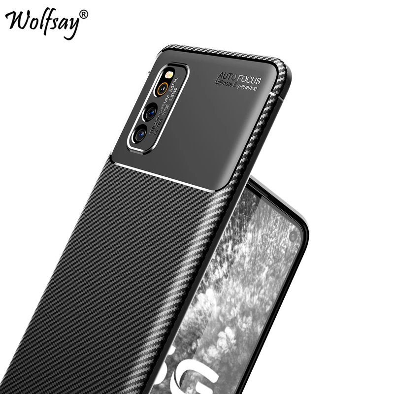 Чехол из углеродного волокна Vivo iQOO Z1 чехол iQOOZ1 6 57 дюйма резиновый силиконовый для