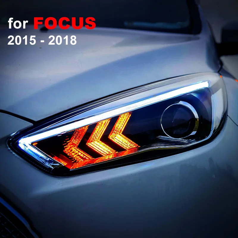 Головной светильник в сборе для Ford Focus 2015 2016 2017 2018 левый и правый с светодиодный DRL
