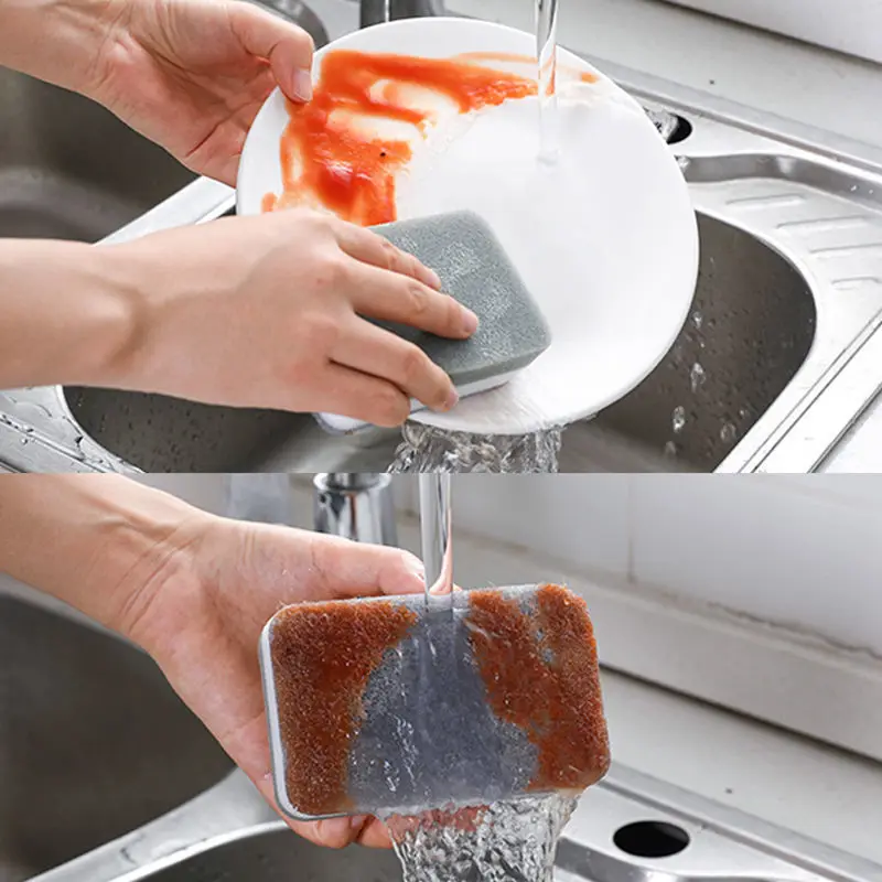 

20Pcs Nano Dishwashing Sponge Cleaning Scouring Pad Household Kitchen Cleaning Double-sided Sponge Washing Pot and Bowl Cleaning