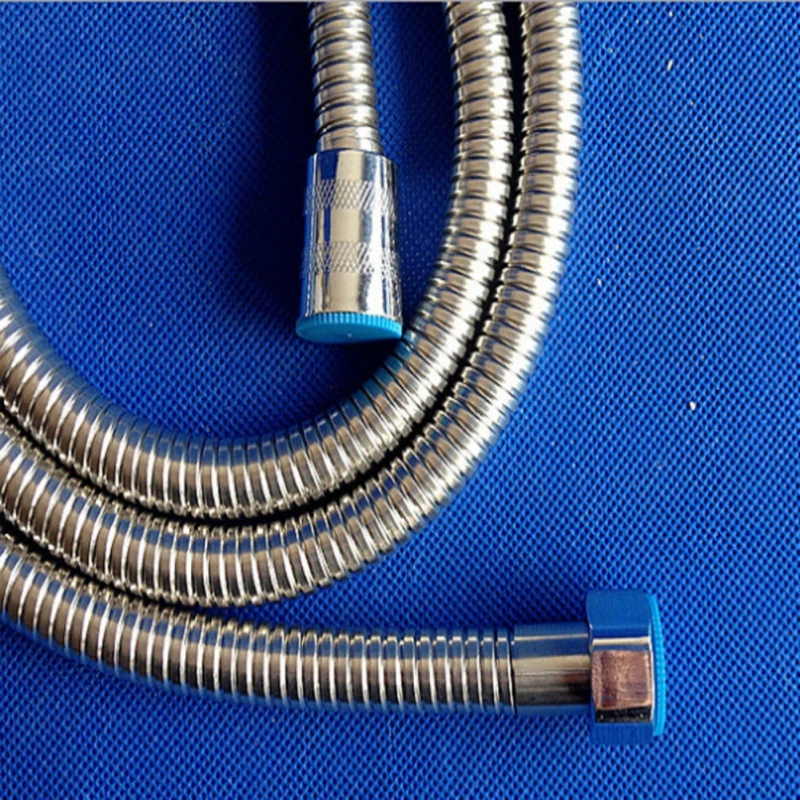 

1.5m Thick Stainless Steel Shower Hose, electric polished encryption tube, explosion-proof double buckle, copper core steel cap
