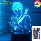 Аватар Легенда Об Аанге аниме Рисунок спальня 3d фигурка светодиодный ночной Светильник Детский рисунок