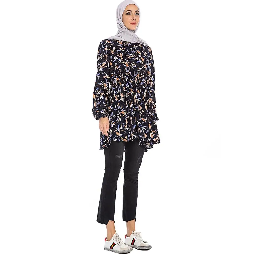 Ropa Arabe Mujer одежда в турецком стиле тонкие повседневные женские топы Tunique Femme Musulmane