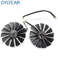 2pcslot fdc10m12s9 c 12v 0 25amp 95mm vga fan for asus strix dual rx 580 o4g rx580 o8g gaming 4pin 13blades cooling fan