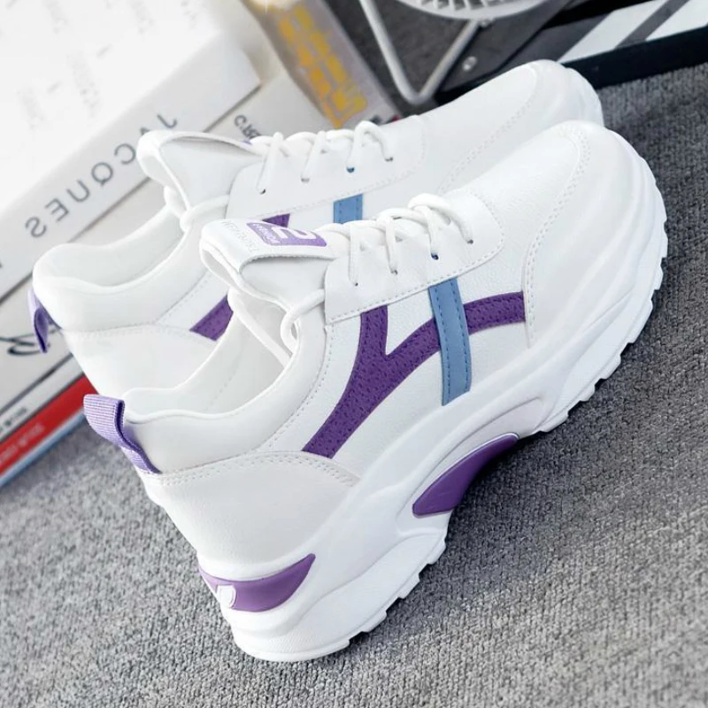 

Women Sneakers 2021 New Fashion Autumn Casual Sports Comfortable Breathable White Flats Female Platform Winter Vulcanized Shoes