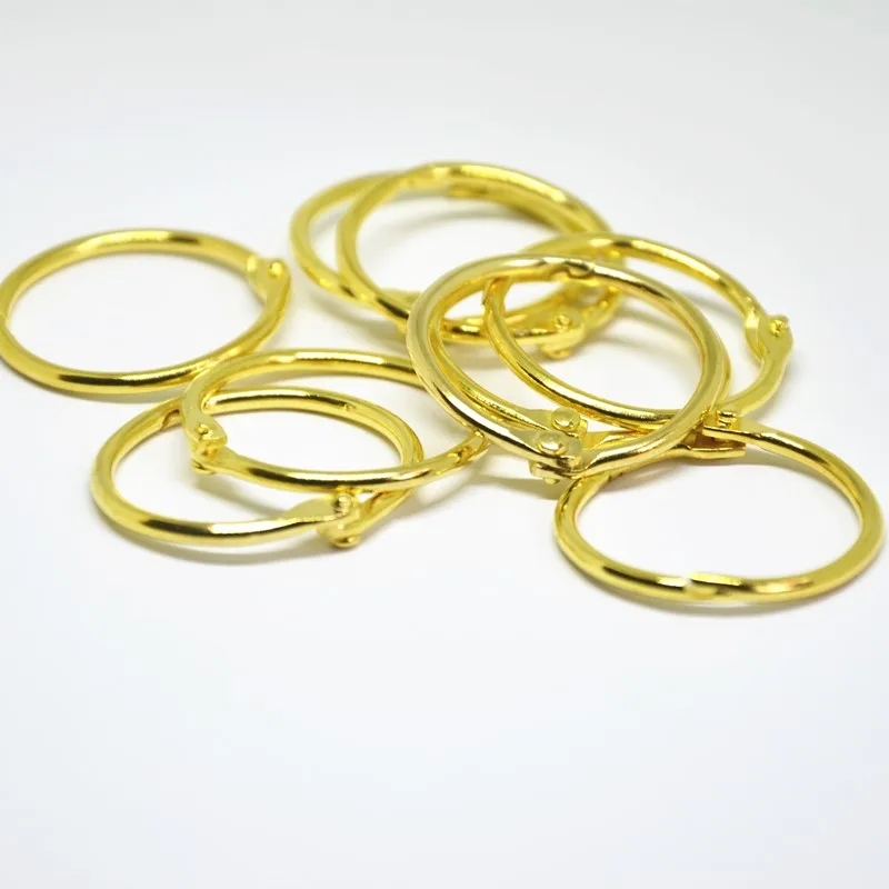 30 шт. металлическое открывающееся кольцо с пружинными воротами связывающее