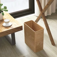 yt stacked wood trash can compost recycle large room waste sorting trash can storage box lixeira banheiro room accessories