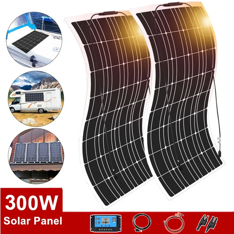 солнечная панель 12v солнечные панели батареи solar panel 12 В 300 Вт комплект солнечное