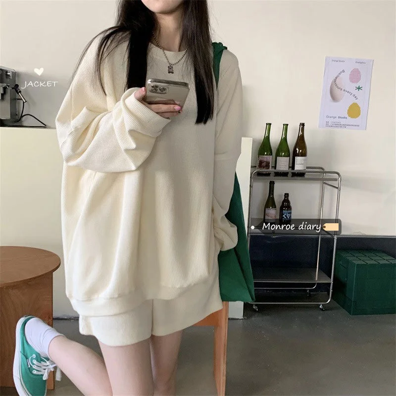 

Basic Jackets Women Harajuku Ulzzang Oversized Hooded Simple Candy Color Sweet Girls Outwear Stylish All-match Chic Teens Jacket