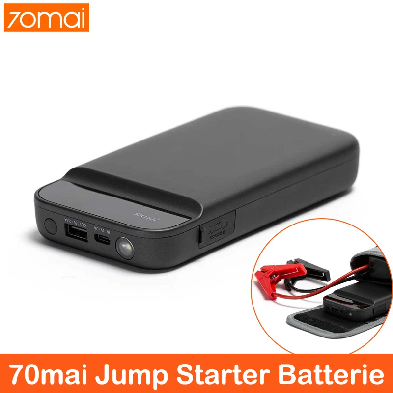 70mai автомобильное пусковое устройство power Bank 600A портативное автомобильное зарядное устройство 12В пусковое устройство бензиновый дизельный автомобильный стартер