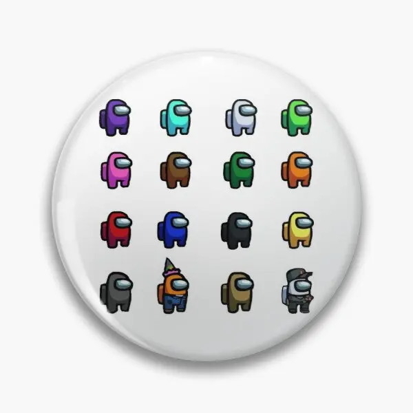 Один из нас набор Crewmate Мультяшные животные Металлические Булавки на заказ сумка