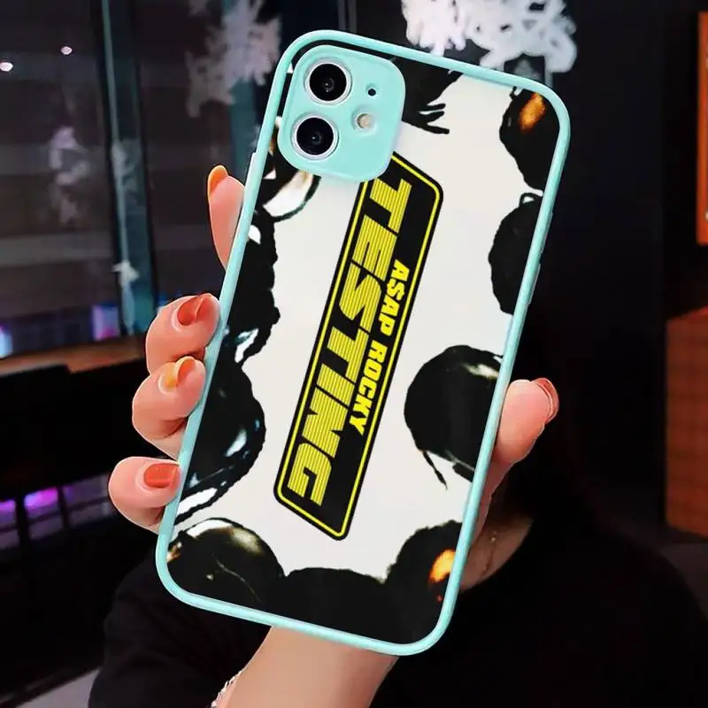 

Asap Rocky American rapper Phone Cases matte transparent For iphone 7 8 11 12 plus mini x xs xr pro max cover