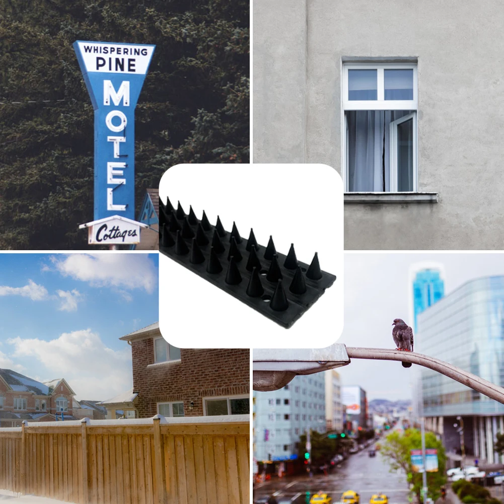 

10pcs Bird Repellent Deterrent Anti-theft Fencing Garden Fence Protection Security Wall Spikes Cat Anti Thorn Intruder