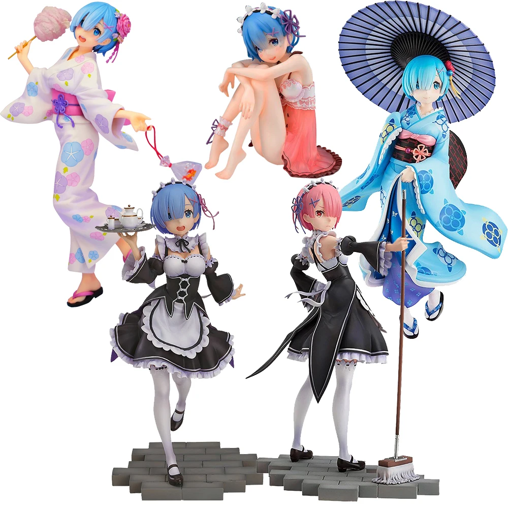 22 см Re: жизнь другой мир от Zero Rem Ram Emilia re zero Фигурки игрушки Аниме для детей Подарки