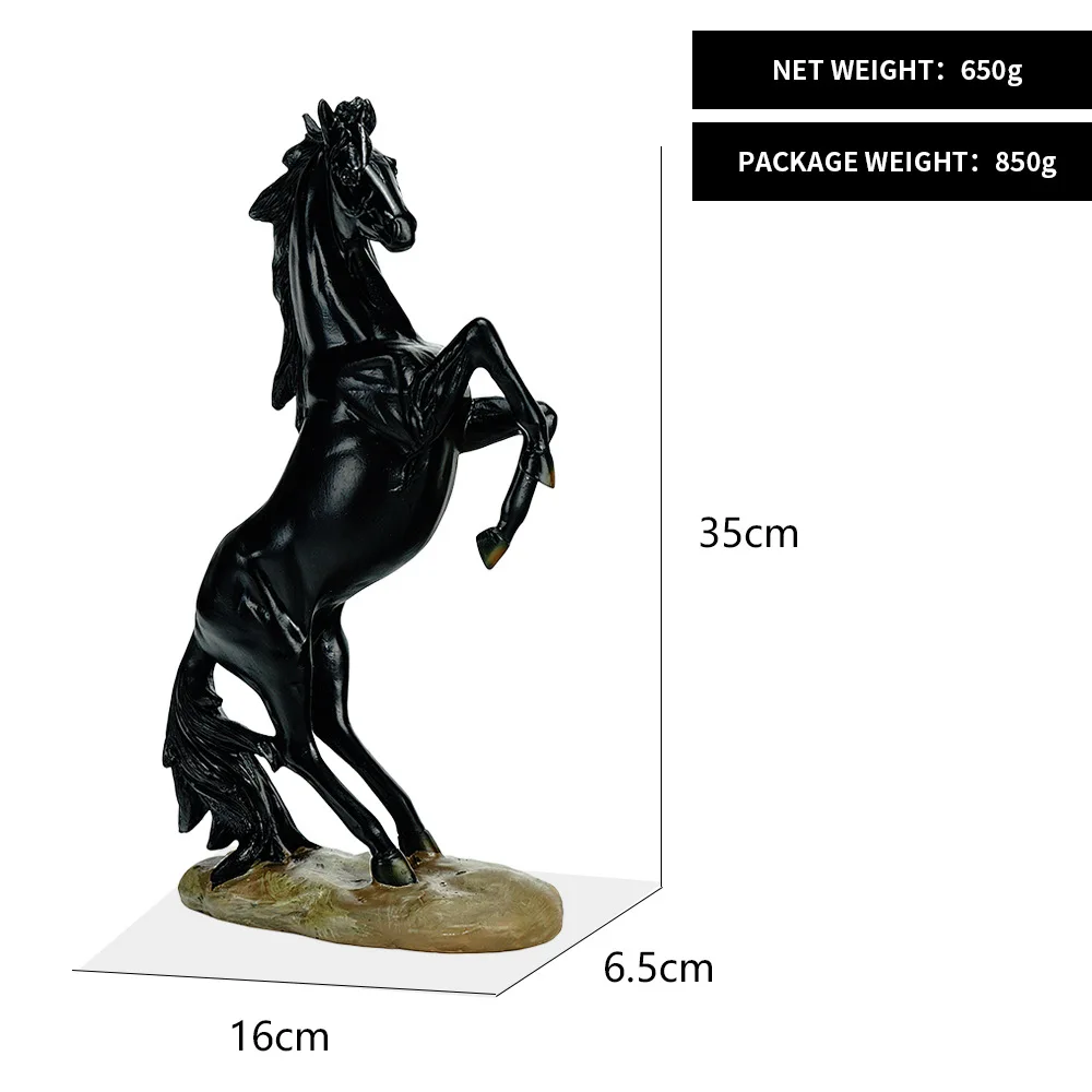 

Resin Horse Statue Living Room Crafts Decorative Ornaments Creative Home Horse To Successful Opening Lucky Gifts Office Decor