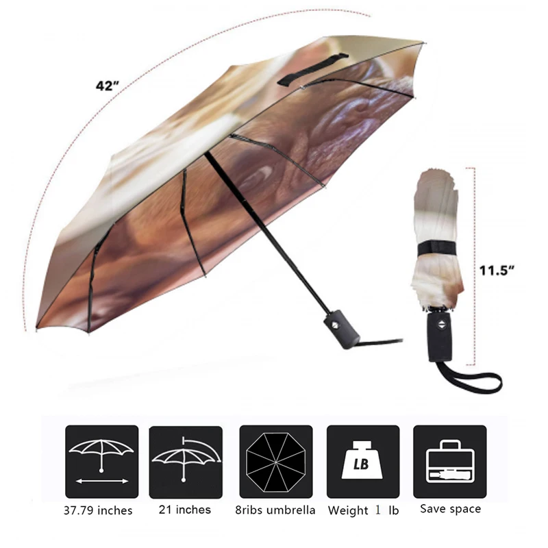Ветрозащитный Зонт для мужчин и женщин складной полностью автоматический зонт