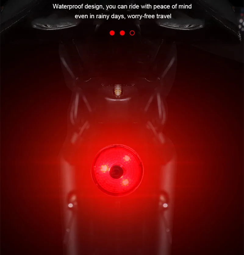 

New USB Rechargeable Bike Light Rear Light Waterproof Bicycle Flashlight For Bicycle Cycling Mtb Accessories Taillight Lights