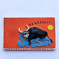 qiqipp spanish bullfighting tourist souvenirs tile refrigerator paste home decorations travel collection accompanied
