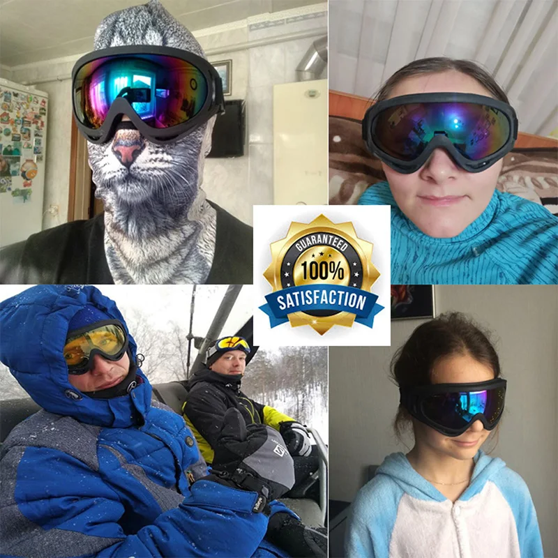 Зимние лыжные очки для сноуборда уличные спортивные зимние мужские и женские