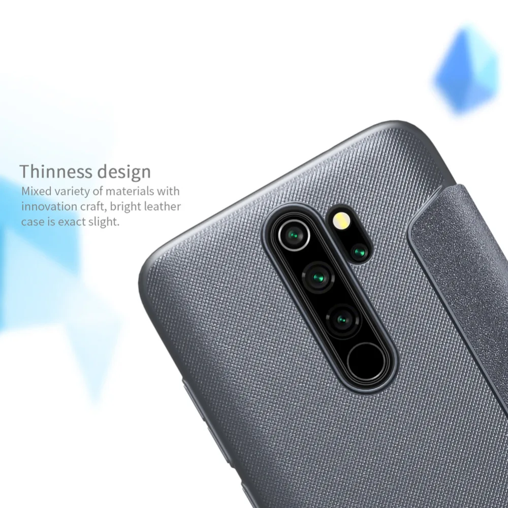 Кожаный чехол-накладка для Xiaomi redmi note 8 NILLKIN Sparkle супер тонкий чехол-книжка для redmi note 8 pro PU