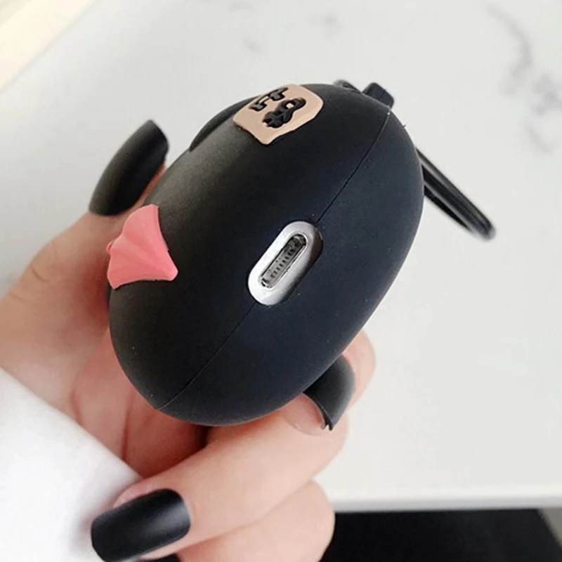 Чехлы для беспроводных наушников аниме Kaonashi без лица Apple Airpods 1/2 мягкий