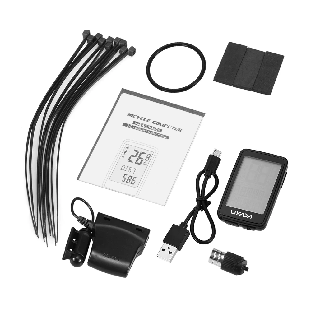 Беспроводной Велосипедный компьютер Lixada многофункциональный велосипедный с