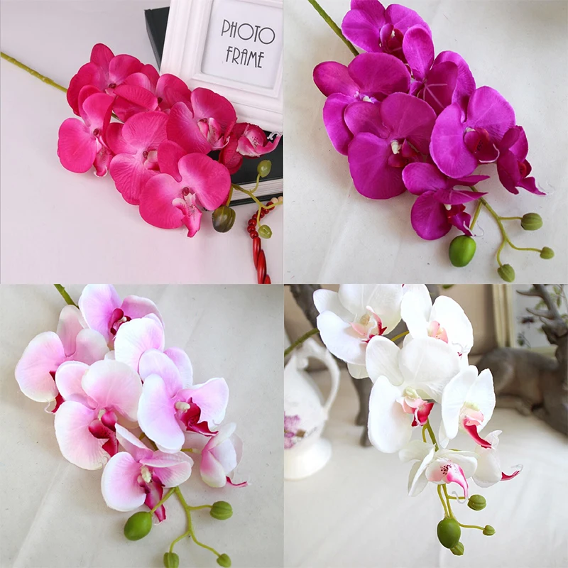Искусственный цветок Орхидея бабочка с стеблями Декор для дома | Дом и сад