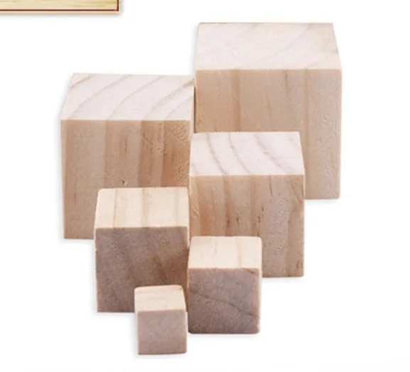 

20pcs 40x40mm..50x50mm Pine handmade wood block