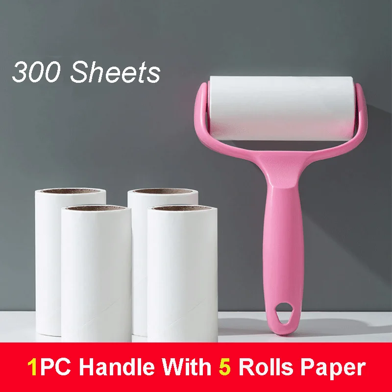 

PP Silicone Sticky Dust Wiper Cat Dog Hair Remover Clothes Tousle Remover Reusable Washable Lint Roller Bed Hair Cleaning Brush
