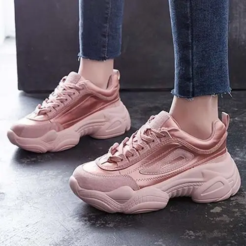Женская обувь для бега красовки женские кроссовки 2019 Zapatillas Deportivas Mujer розовые |