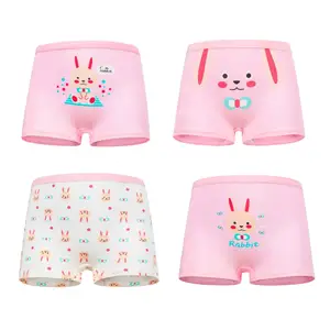 Новое поступление, нижнее белье для девочек Бесплатная доставка, модные детские хлопковые трусы с персонажами из мультфильмов для малышей Короткие трусы-боксеры, 4 предмета, для детей от 1 года до 7 лет