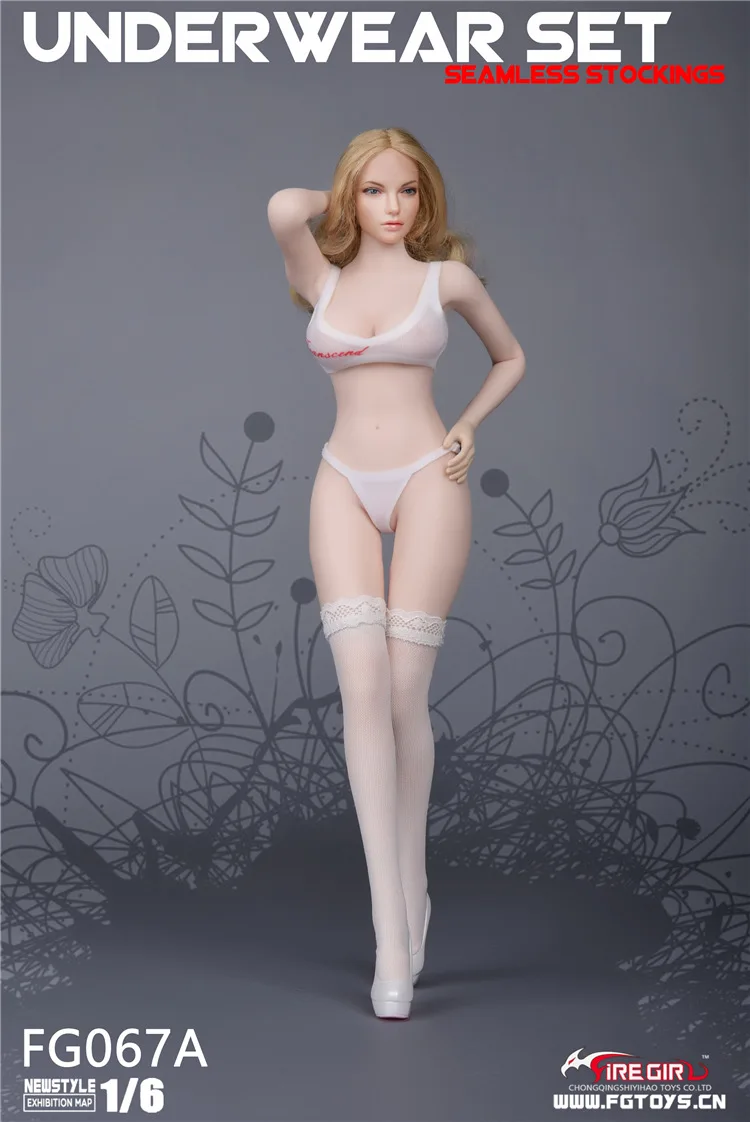 Игрушки Fire Girl 1/6 FG067 бесшовные чулки нижнее белье костюм для 12-дюймовой