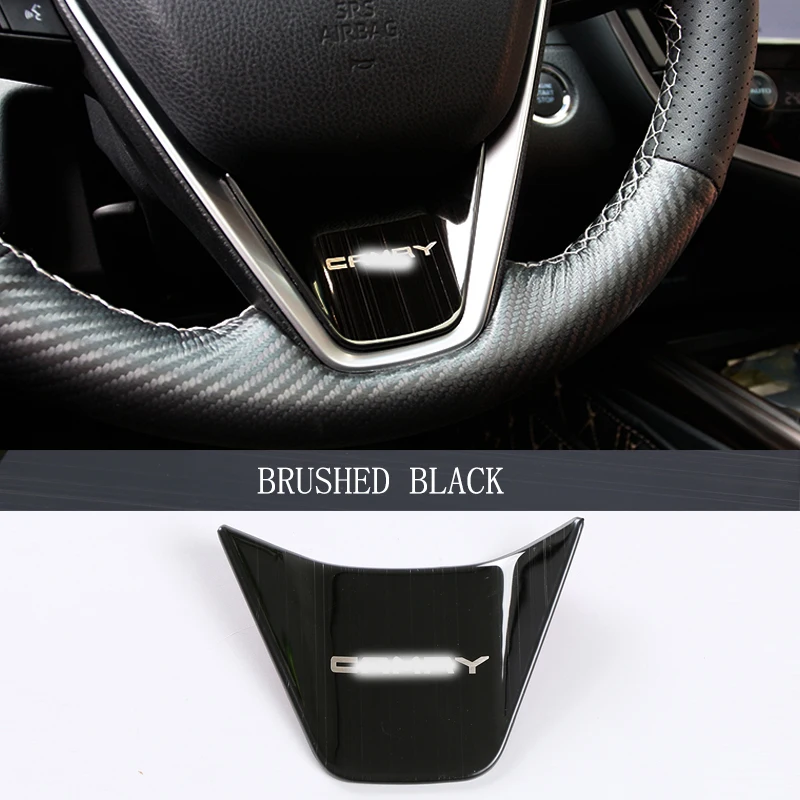 

Чехол на руль автомобиля для Toyota Camry 8 поколения 2018 2019 2020, декоративная рамка на руль автомобиля, аксессуары для салона автомобиля