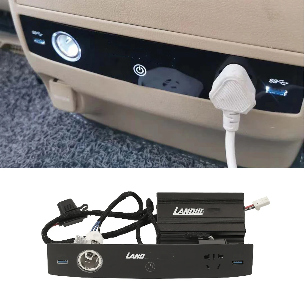 Интерьер заднее сиденье многофункциональное USB быстрое зарядное устройство