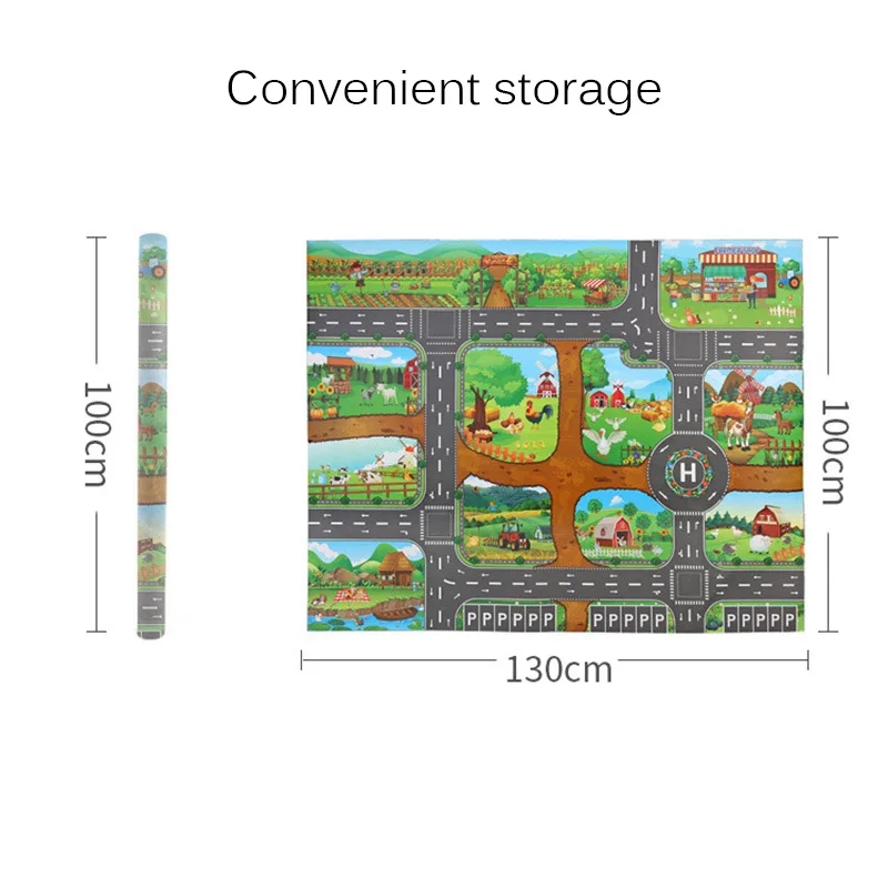 

Baby Play Mat Road Carpet For Kids Cartoon Traffic Rug Little Indoor Toys Babies Playing Educational Mat Boys Girls Toys