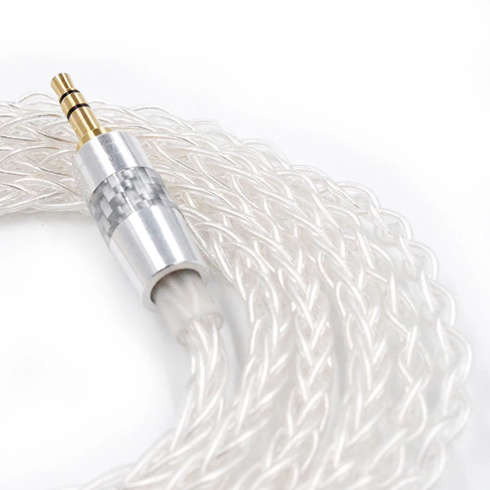 Посеребренные Медь Плетеный замены кабель 2-контактный 0 75 мм наушники