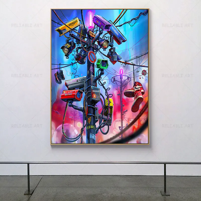 Современный цифровой художественный монитор Картина на холсте бренд Sologan