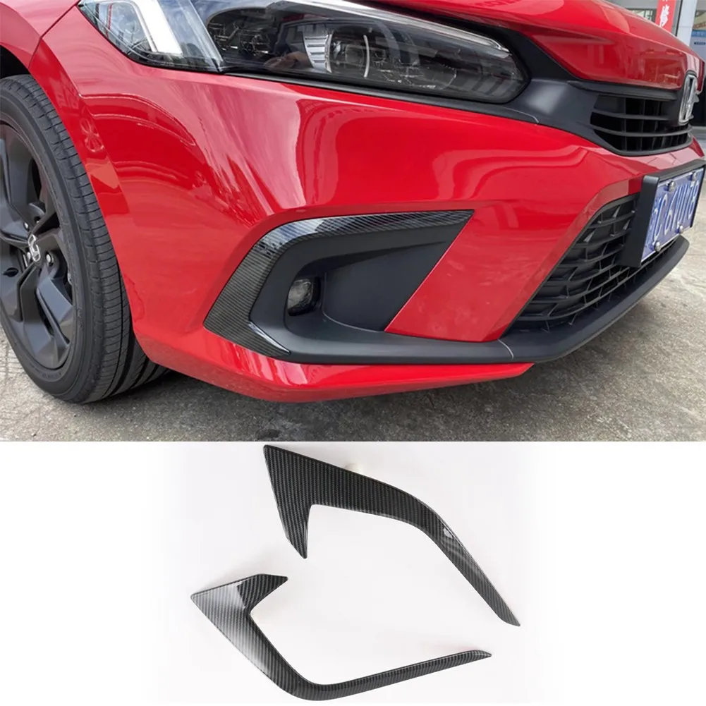 

Передсветильник противотуманная фара из углеродного волокна для Honda Civic 11th 2022 UP, спойлер, полоса, автозапчасти, передняя противотуманная фар...
