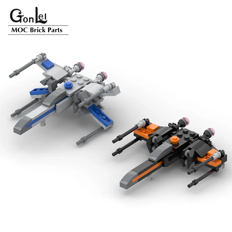 88 шт. Space Wars T70 x-крыла дэмерон (1:125 масштаб) здание Мпц блочный кирпичный DIY конечный
