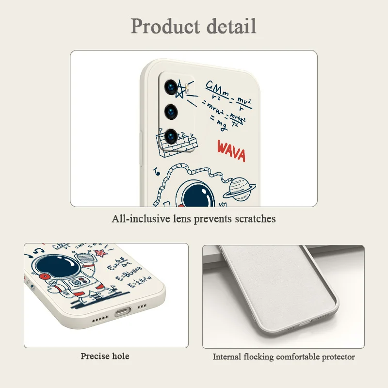 

Cute Pattern Case For Huawei P40 P40Lite P40pro P40ProPlus P30 P30Lite P20 Pro Mate 40 40Pro 30 20 Liquid Silicone Cover