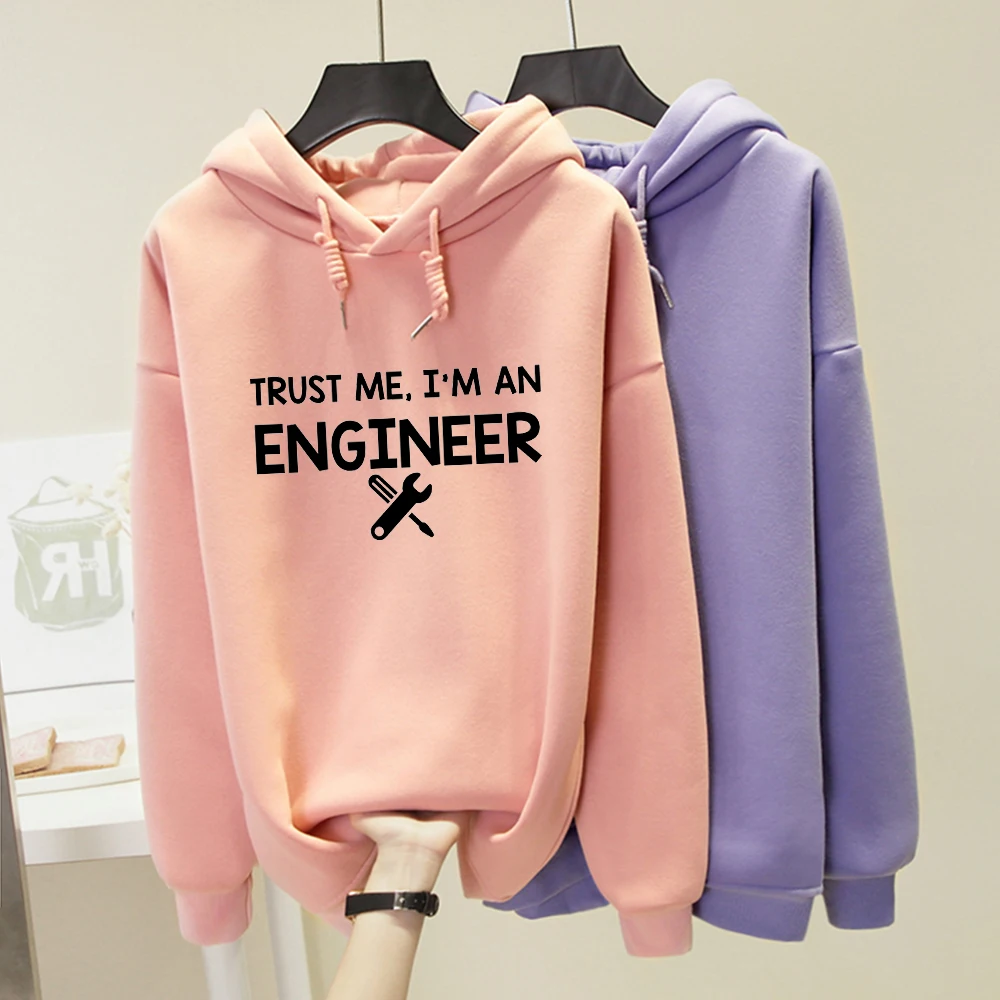 Худи женское оверсайз с надписью I'm An инженер|Женские толстовки и свитшоты| |