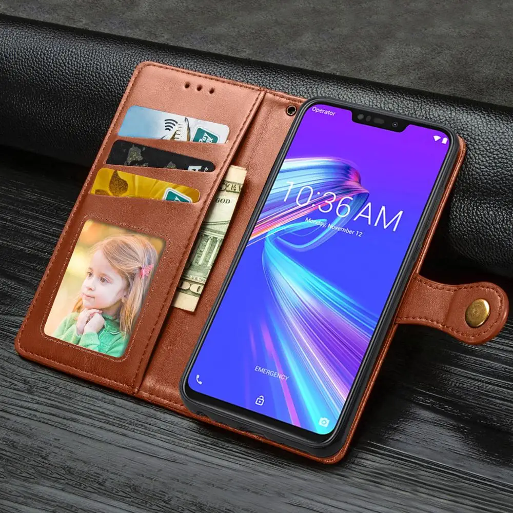 Роскошный кожаный флип-чехол-бумажник для ASUS ZB602KL ZA550KL ZS660KL ROG PHONE2 ZenFone MAX PRO(M2) ZB631KL ZB633KL чехол для телефона Capa